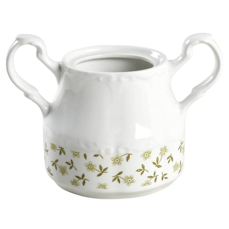 Forget Me Not Green Sugar Bowl No Lid