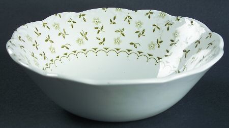 Forget Me Not Green Coupe Cereal Bowl