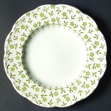 Forget Me Not Green Dessert/Pie Plate