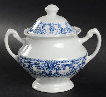 Forum Blue Sugar Bowl & Lid