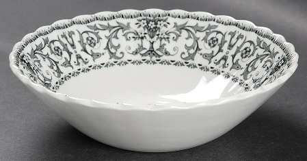 Forum Black Coupe Cereal Bowl