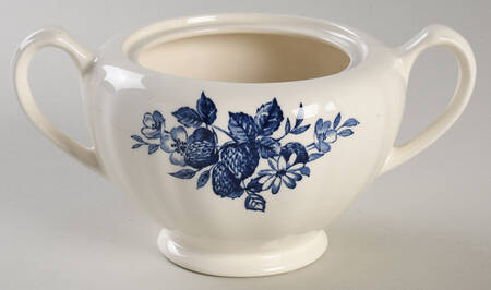 Gainsborough Blue Sugar Bowl No Lid