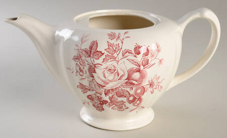Gainsborough Red Teapot No Lid