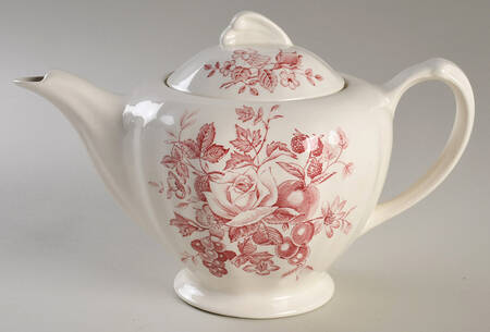 Gainsborough Red Teapot & Lid
