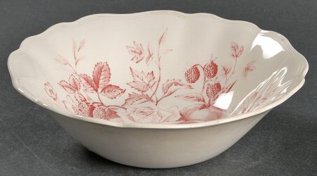 Gainsborough Red Coupe Cereal Bowl