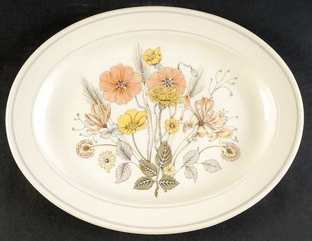 Hedgerow 11" Oval Serving Platter