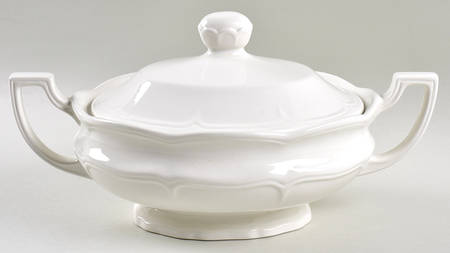 Heirloom White Oval Covered Vegetable