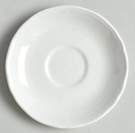 Heirloom White Saucer for Flat Cup