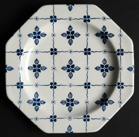 Homespun Blue Dessert/Pie Plate