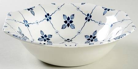 Homespun Blue Coupe Cereal Bowl