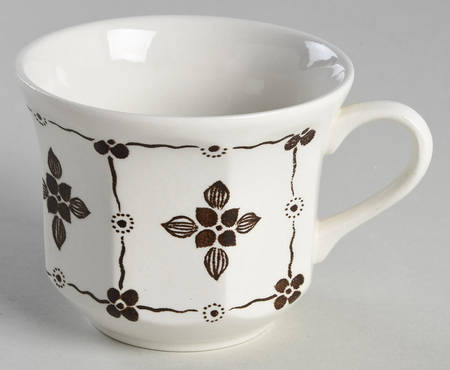 Homespun Brown Flat Cup