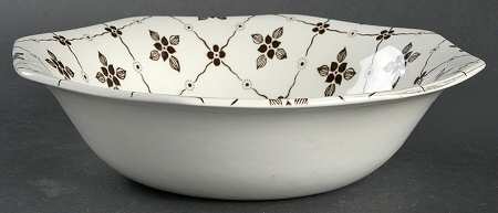Homespun Brown 8" Round Vegetable Bowl