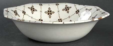 Homespun Brown 8" Round Vegetable Bowl