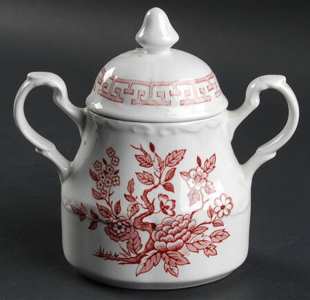 India Pink Sugar Bowl & Lid