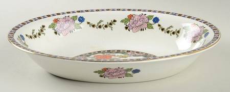 Indian Prince 10" Oval Vegetable Bowl