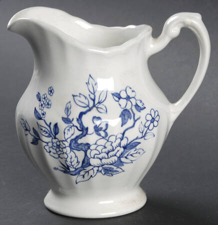 Indian Tree (Swirl Edge, Blue Design) Creamer
