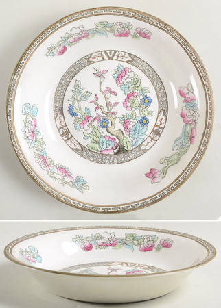 Indian Tree (Smooth Edge, Multi) Coupe Soup Bowl