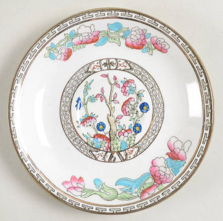 Indian Tree (Smooth Edge, Multi) Saucer for Demitasse Cup