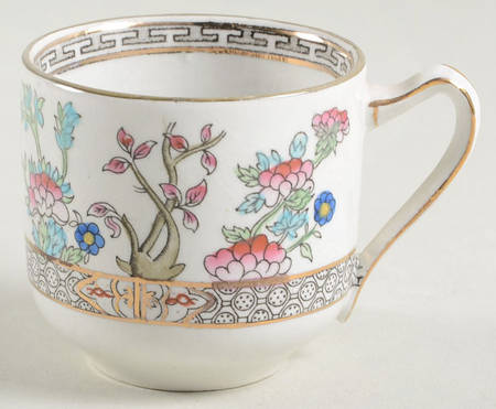 Indian Tree (Smooth Edge, Multi) Flat Demitasse Cup