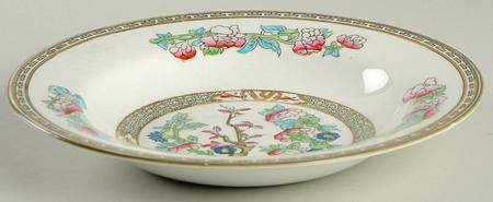 Indian Tree (Smooth Edge, Multi) Rim Soup Bowl