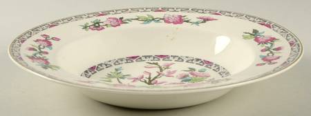 Indian Tree 1 Large Rim Soup Bowl