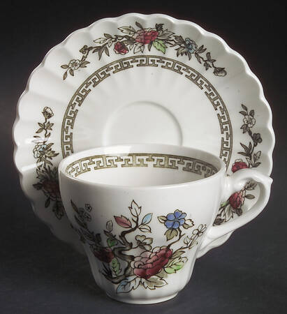 Kashmir Flat Cup & Saucer Set