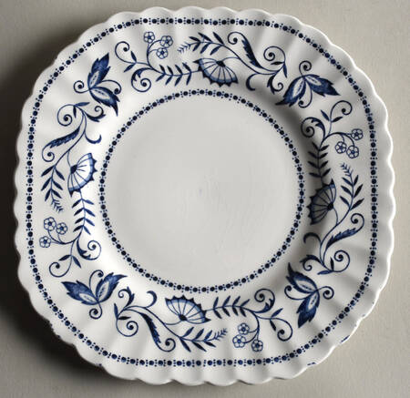 Legato Blue Square Dessert Plate