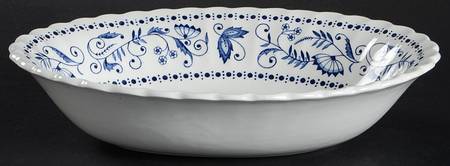Legato Blue 9" Oval Vegetable Bowl