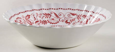 Legato (Red On White) Coupe Cereal Bowl