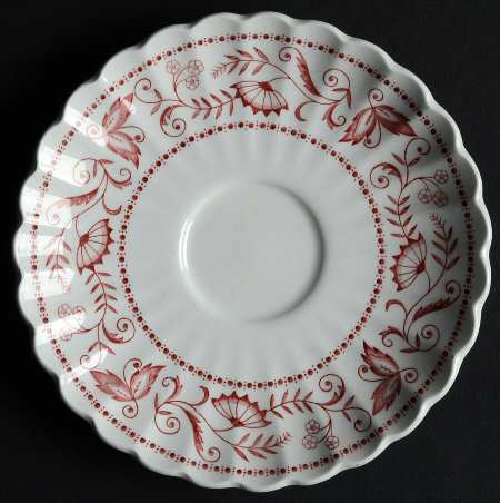 Legato (Red On White) Saucer