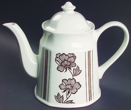 Lotus Brown Teapot & Lid