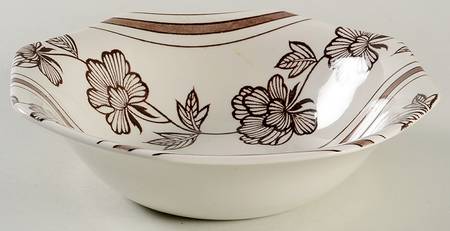 Lotus Brown Coupe Cereal Bowl