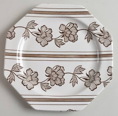 Lotus Brown Salad Plate