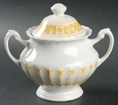 Medici Yellow Sugar Bowl & Lid
