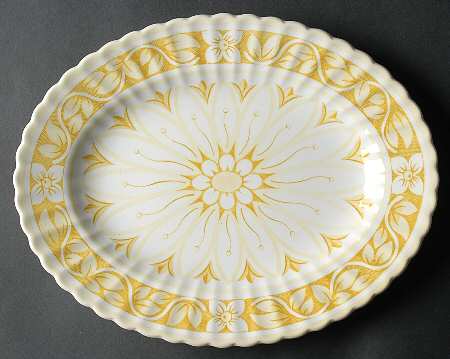 Medici Yellow 12" Oval Serving Platter
