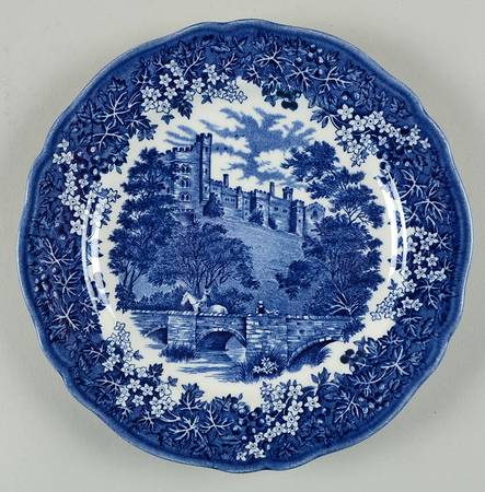 Merrie England Blue Salad Plate
