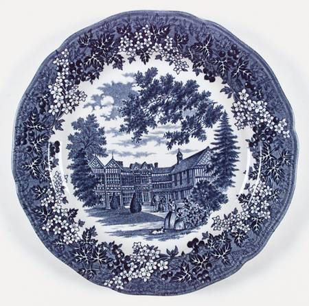 Merrie England Blue Dinner Plate