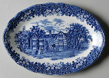 Merrie England Blue Relish/Gravy Underplate