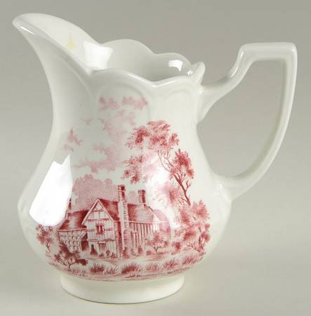Merrie England Red and Pink Creamer