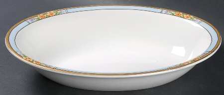 Nebraska Blue 10" Oval Vegetable Bowl
