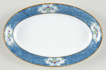 Newark (Blue On White) Relish/Gravy Underplate