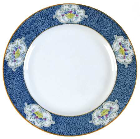 Newark (Blue On White) Luncheon Plate