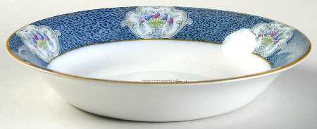 Newark (Blue On White) Coupe Soup Bowl