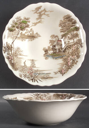 OLDE AVON DALE (MULTICOLOR, NO YELLOW) 8" Round Vegetable Bowl