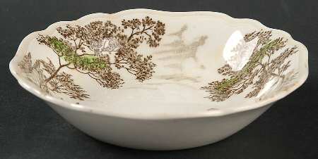 OLDE AVON DALE (MULTICOLOR, NO YELLOW) Fruit/Dessert (Sauce) Bowl