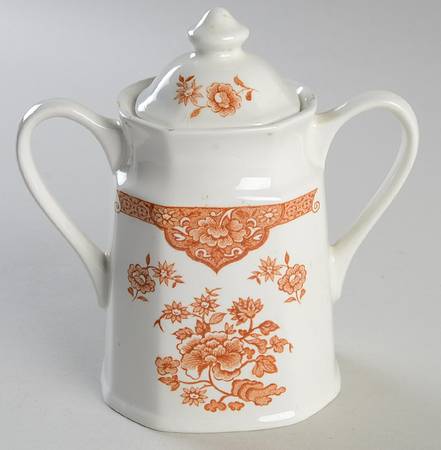 Old Pekin Brown Sugar Bowl & Lid
