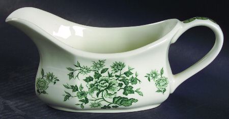 Old Pekin Green Gravy Boat