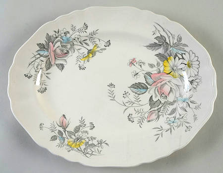 Old World Charm 12" Oval Serving Platter