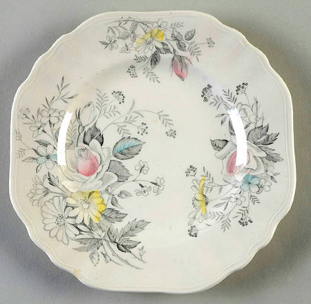 Old World Charm Square Dessert Plate