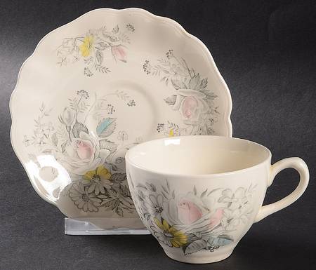 Old World Charm Flat Cup & Saucer Set